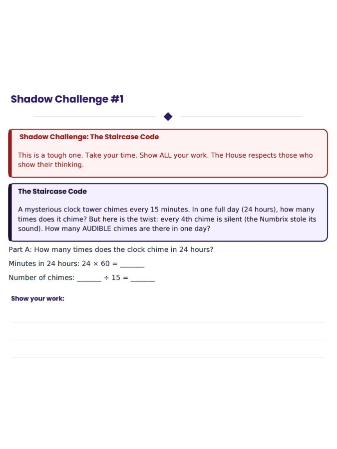 Multi-step word problems for grades 3 and 4.